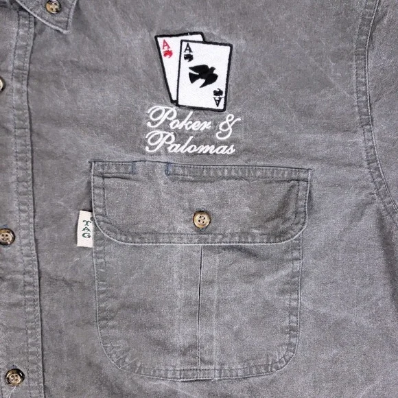 TAG Safari Quilted Shoulder Shooting Shirt XL Gray - Picture 3 of 10